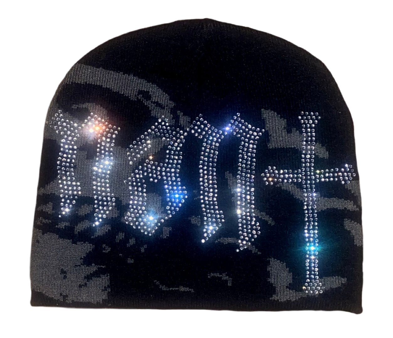 Revenant rhinestone beanie black
