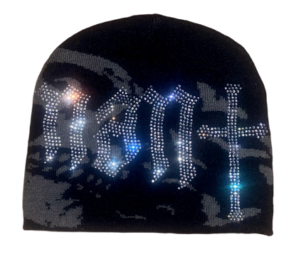 Revenant rhinestone beanie black