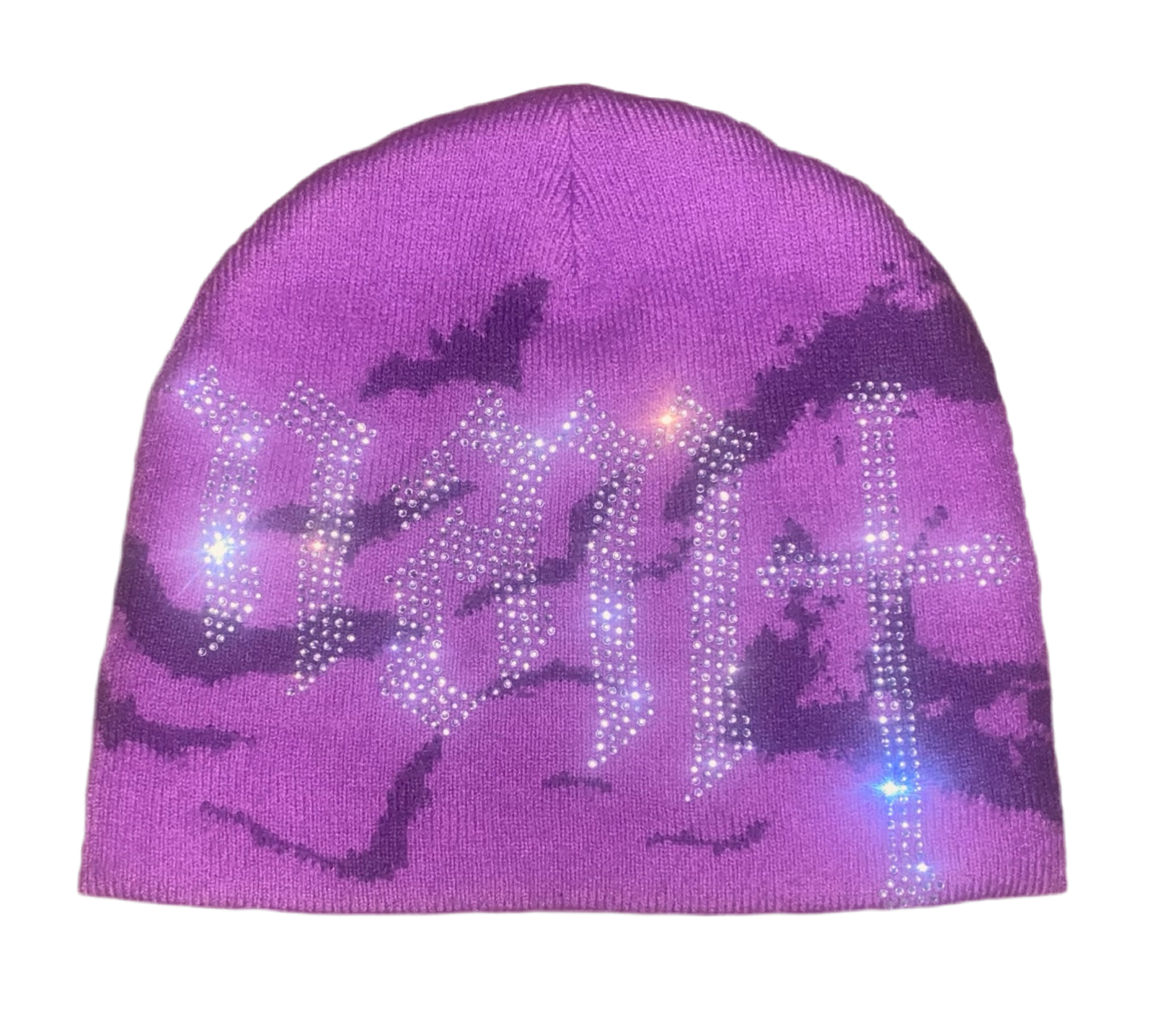 Revenant rhinestone beanie purple