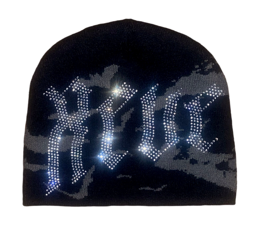 Revenant rhinestone beanie black
